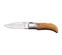 Joker NO36 laguiole-Coltello da Caccia, cachas in Legno di ulivo, virola Acciaio Inox, Lama 7,5 cm