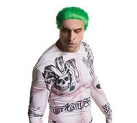 Joker Parrucca Verde Suicide Squad Accessorio Vestito Adulti Halloween