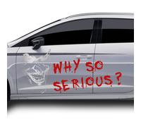 Joker Set Completo Argento Adesivi Metallizzati 4 Pezzi Pellicola Accessori D...