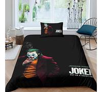 JokerSet Copripiumino Moderno 3D Stampato I Bambini Trapunta Biancheria Da Letto Per Bambini E Adulti Copripiumino Con Federe Single(135x200cm)