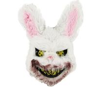jokeshop Maschera da coniglietto assassino, per Halloween, spaventoso e spaventoso, maschera per travestimento