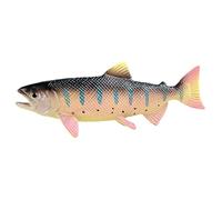 JOKFEICE Giocattolo realistico per giardino delle fate del salmone, giocattolo educativo per torta di Natale e compleanno per bambini (marrone)