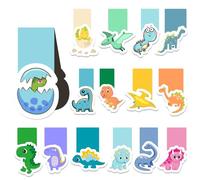 JOKILY Segnalibri per Bambini, Segnalibri Dinosauri Magnetici, Confezione da 30, Segnalibri Magnetici, Regali per Compleanni, Amanti dei Libri, Scuola per Studenti, Amanti dei Libri, Ragazzi e Ragazze