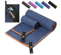 Jokisa 2 Set Asciugamano Microfibra (180x90cm Telo Grande+100x50cm Telo Palestra),Asciugatura Rapida e Senza Sabbia Telo Mare,Asciugamani Palestra Adatto per Fitness,Spiaggia
