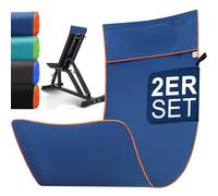 Jokisa Asciugamano Microfibra Set di 2, 120x50cm Asciugamano Palestra, Asciugatura Rapida, Leggero, Assorbente, Ottimale per Viaggio, Sport, Piscina, Spiaggia, Yoga, Sauna (Blu Navy)