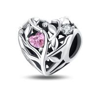 Jokmeo Ciondolo charm in argento 925, compatibile con bracciali e collane Pandora e stile europeo, gioiello alla moda per donne.