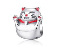 Jokmeo Ciondolo charm in argento 925, compatibile con bracciali e collane Pandora e stile europeo, gioiello alla moda per donne.