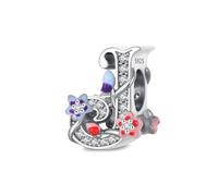 Jokmeo Ciondolo charm in argento 925, compatibile con bracciali e collane Pandora e stile europeo, gioiello alla moda per donne.