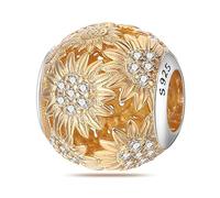 Jokmeo Ciondolo charm in argento 925, compatibile con bracciali e collane Pandora e stile europeo, gioiello alla moda per donne.
