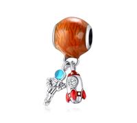 Jokmeo Ciondolo charm in argento 925, compatibile con bracciali e collane Pandora e stile europeo, gioiello alla moda per donne.
