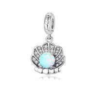Jokmeo Ciondolo charm in argento 925, compatibile con bracciali e collane Pandora e stile europeo, gioiello alla moda per donne.