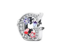 Jokmeo Ciondolo charm in argento 925 puro, compatibile con bracciali e collari della marca Pandora e di stile europeo. Adatto a donne e ragazze.