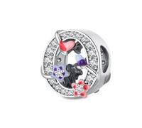 Jokmeo Ciondolo con lettera O in argento 925 per donne con motivi di stella di mare, compatibile con bracciali e collari dello stile Pandora e europeo, adatto a donne e ragazze.