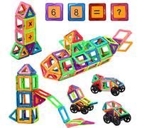 Jokooan Costruzioni Magnetiche 68 Pezzi, Giocattoli Magnetici Blocchi STEM Montessori Giochi Educativi per Bambini