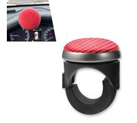 jokormo 1 supporto per volante auto, 3,5 x 6,1 x 5,96 cm, design a 360 gradi, palla antiscivolo per volante dell'auto, accessori universali per la maggior parte delle auto (rosso)