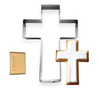JOKUMO Formina per biscotti a forma di croce, 10,2 cm, in acciaio inox 18/0