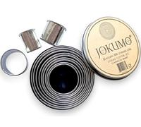 JOKUMO Set 12 Pezzi Tondi Per Pasticceria/Set Taglia Biscotti in Resistente Acciaio Inossidabile Grado Commerciale 18/8 304 - Dimensioni Stampate sul Metallo - Perfetto per Appassionati di Cucina