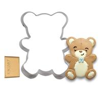 JOKUMO Stampo per biscotti a forma di orsacchiotto, 10,2 cm, in acciaio inox 18/0
