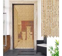 Jolan Tende in Perline di bambù Naturale,Tende per Porte in Perline di Legno,Tenda Decorativa Divisoria Sospeso,Tende in Perline Tenda Antimosche per Interni,per Patio Balcone,W×H-90strands(90×220cm)