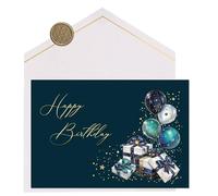 Joli Coon Biglietto auguri compleanno STARDUST Gifts - Biglietto auguri compleanno uomo con busta e autentico sigillo in cera