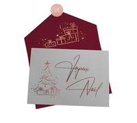 Joli Coon Carte Noel con busta - Carta Buon Natale - Carte de noël - Joyeux Noel