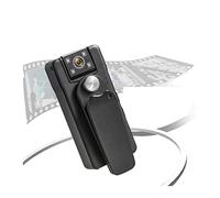 JOLIANE A50 Mini Telecamera Telecomando Obiettivo di Rotazione grandangolare di 150 Gradi 1080P Bodycam con Clip Posteriore Rotante(32GB)