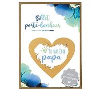 JoliCoon Carte a gratter annonce grossesse papa original - Tu vas être papa avec enveloppe - Annonce grossesse papa