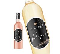 JoliCoon Etiquette Bouteille Annonce Grossesse Papi - Tu Vas être Papi