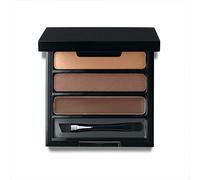 Jolie Eye Brow Shaper Kit ~ Pressed Powder & Tinted Wax + Takelon Brush - Deep