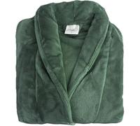 Jolie Firenze BIBIHOME - Vestaglia unisex invernale Unito Ellux effetto cachemire (IT, Testo, S, Regular, Regular, BOSCO)
