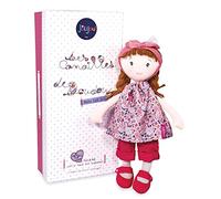 Jolijou JJ6017 Doudou et Compagnie, Bambola di straccio, nasturzio, fiori rosa