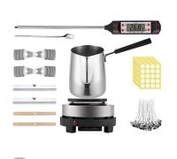 JoliJour DIY Candle Making Kit With Electronic Hot Plate Wax Melter, Digital Thermometer - Starter Kit for Beginners Supplies