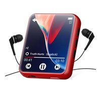joliker 32GB Lettore MP3 con Bluetooth 5.0, HiFi Lossless Sound Lettore di Musica, con Line-in Registratore Vocale, Full Touch Schermo, E-book, Supporto Espandibile fino a 128GB Rosso (MY532GRedEU)