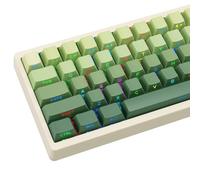 JOLINTAL 136 tasti sfumati verdi keycap, PBT Double Shot Dying Keycap, Cherry Profile Side Print Shine Through Keycap, keycap retrò premium, keycap retroilluminato personalizzato per tastiera