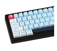 JOLINTAL 143 Tasti EVA Keycaps, Set di Keycaps PBT blu, Cherry Profile Keycaps 60 Per Cento Dye-Sub Custom Cherry Mx Keycaps per Tastiera Meccanica, TNDE-065