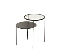 Jolipa Tavolo GIGOGNE 2 Livella Metallo/Vetro Nero Small