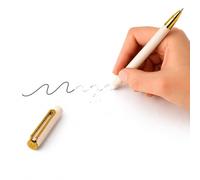 Jolis Papiers Penna gel cancellabile Premium Bianco Champagne Gold - Tocco morbida - Ufficio e studio - Inchiostro gel nero ricaricabile