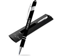 Jolis Papiers Penna personalizzata 2 in 1 con stilo touch - Incisione laser su 1 o 2 righe, emoji o logo - +20 colori Chrome o Rose Gold - Astuccio regalo incluso - 1 pezzo