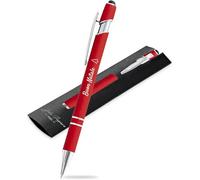 Jolis Papiers Penna personalizzata 2 in 1 con stilo touch - Incisione laser su 1 o 2 righe, emoji o logo - +20 colori Chrome o Rose Gold - Astuccio regalo incluso - 1 pezzo