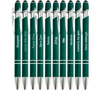 Jolis Papiers Penne personalizzate 2 in 1 con stilo touch - Incisione laser diversa su ogni penna - +20 colori Chrome o Rose Gold - Idea regalo aziendale o evento - 10 pezzi
