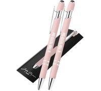 Jolis Papiers Set 2 Penne Personalizzate Incisione con Testo Diverso - Colori Eleganti o Pastello - Regalo di Coppia - Spedizione Rapida