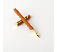 Jolis Papiers Set da 10 penne gel cancellabili personalizzate Premium Camel Gold - Tocco morbida - Incisione di testo, logo o emoji - Inchiostro gel nero ricaricabile