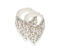 Jollein 029-867-67045 - Bavaglino bandana, set da 2 pezzi, motivo floreale retrò