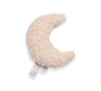 Jollein 039-001-65370 - Sonaglio a forma di luna, in peluche rosa, 11 x 8 cm