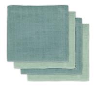 Jollein 435-851-65309 - Set di 4 panni in mussola, 70 x 70 cm, colore: Verde menta