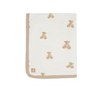 Jollein 513-511-66095 - Coperta con orsacchiotto, colore: bianco, 75 x 100 cm