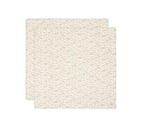 Jollein 535-852-67044 - Set di 2 panni di garza Animals Torrone/beige (115 x 115 cm)
