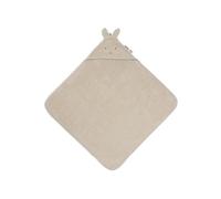 Jollein Asciugamano con cappuccio per neonati - Miffy/Warm Sand - 75x75 cm - 100% cotone - Spugna - Certificato OEKO-TEX - Asciugamano con cappuccio per neonati e bambini
