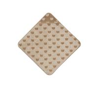 Jollein Asciugamano con cappuccio per neonati - Orsetto in jacquard - 75x75 cm - 100% cotone - Spugna - Certificato OEKO-TEX - Asciugamano con cappuccio per neonati e bambini