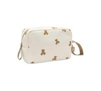 Jollein Baby Case - Little Waffle - Mini Orsacchiotto - Borsa da toilette per neonati - Pratica per gli spostamenti - Borsa portaoggetti per giocattoli e articoli per il cambio - Con cerniera